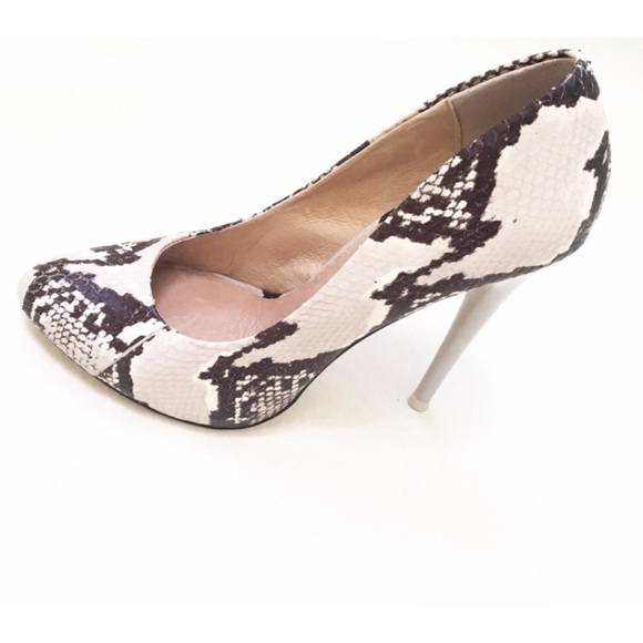 Maiden Lane skin snake skin leather pumps - Picture 5 of 6